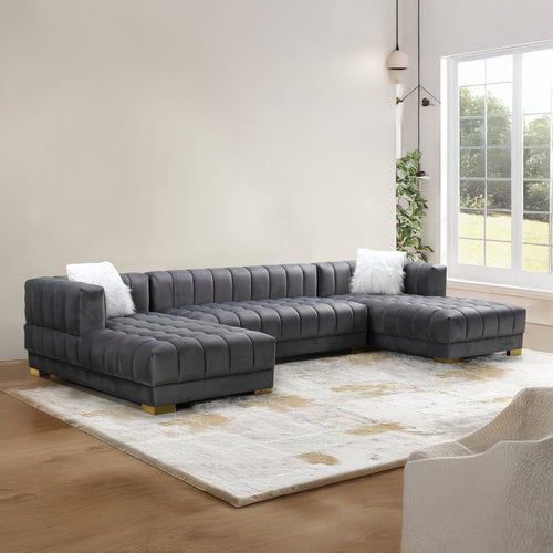 Everett Velvet Sectional