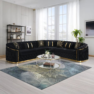Corner Velvet Sectional
