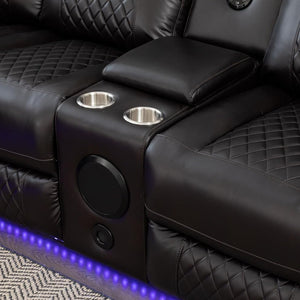 Dona Leather Sectional