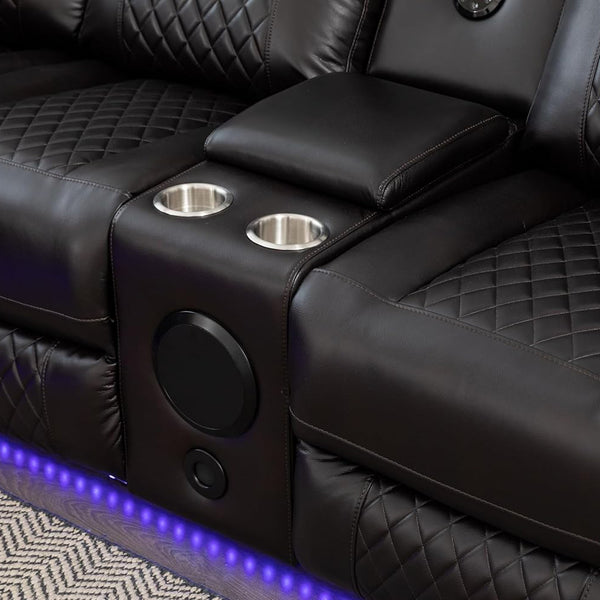 Dona Leather Sectional