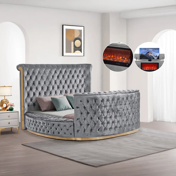 Angel Velvet Bed