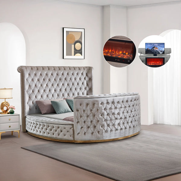 Angel Velvet Bed