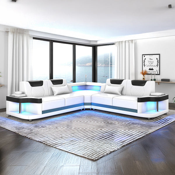 Sabrina Leather Sectional