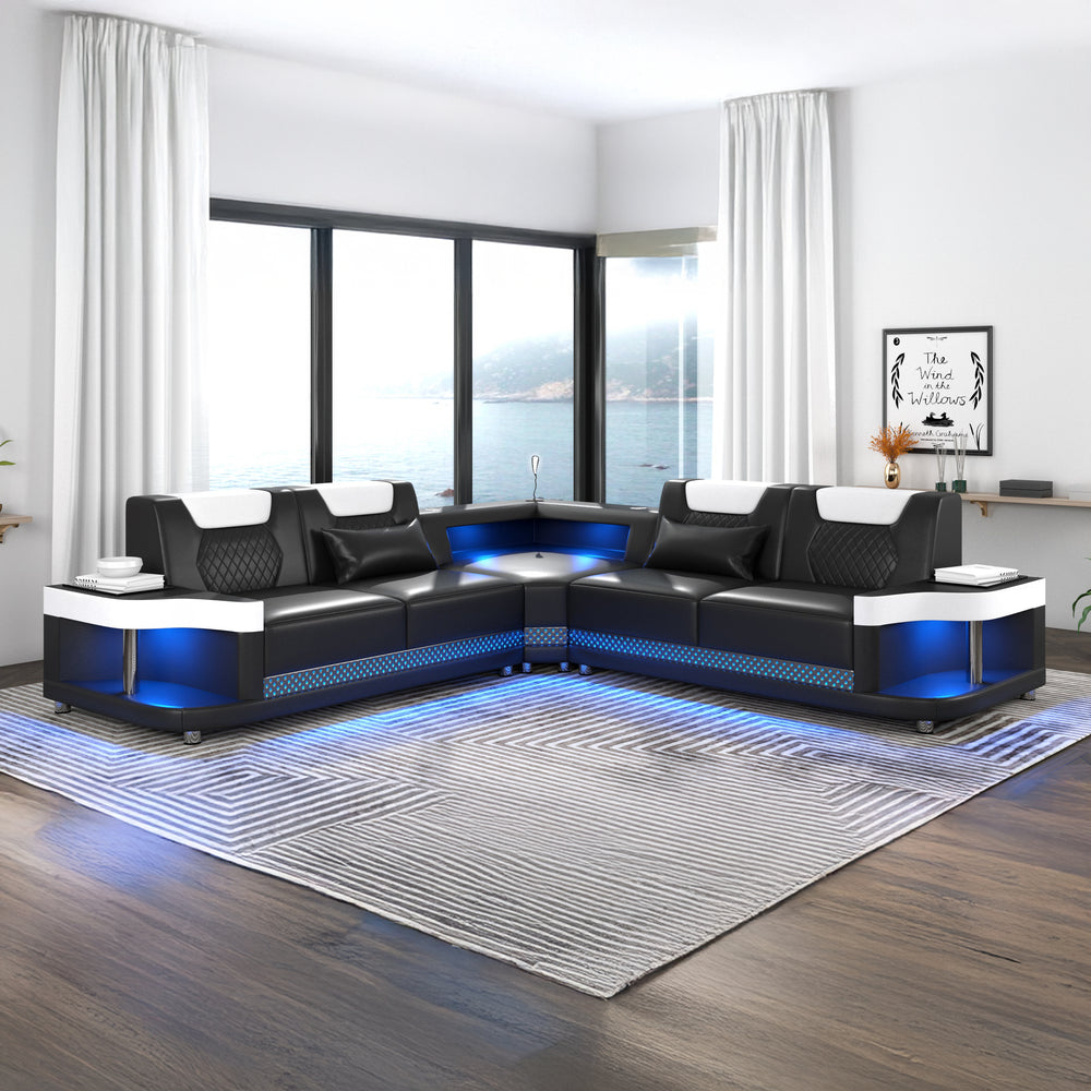 Sabrina Leather Sectional