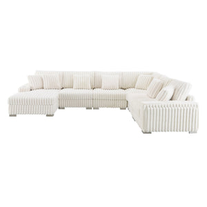 Shaggy Velvet Sectional