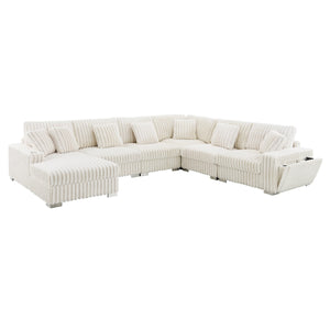 Shaggy Velvet Sectional