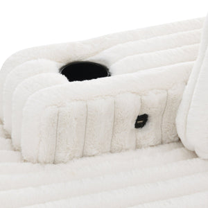 Shaggy Velvet Sectional