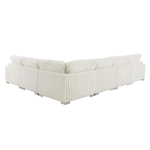 Shaggy Velvet Sectional