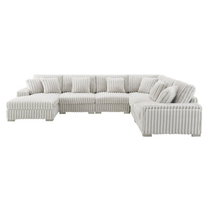 Shaggy Velvet Sectional