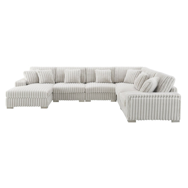 Shaggy Velvet Sectional