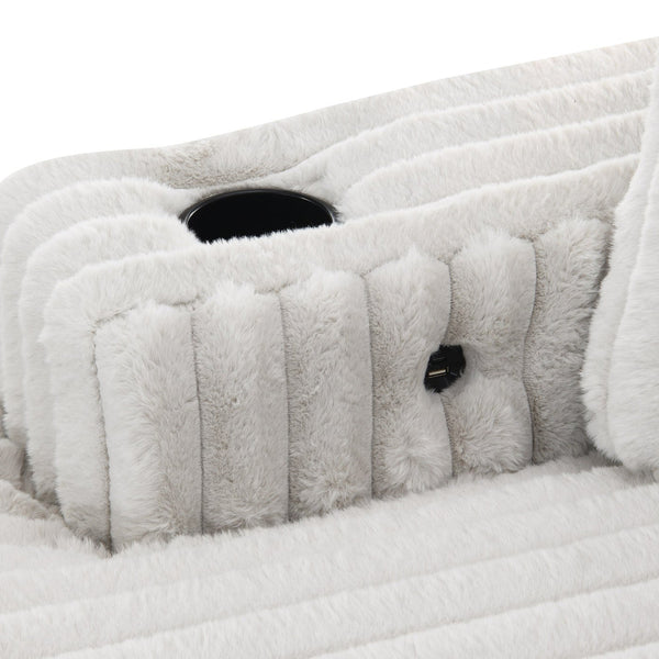 Shaggy Velvet Sectional