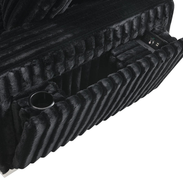 Shaggy Velvet Sectional