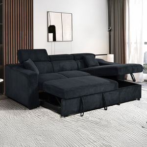 Deyana Velvet Sectional
