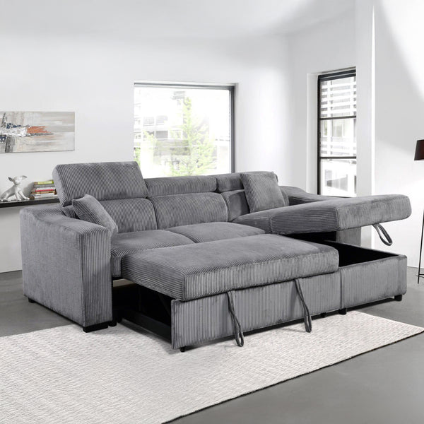 Deyana Velvet Sectional