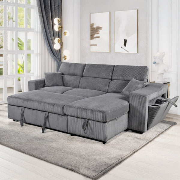 Deyana Velvet Sectional