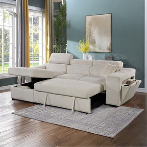 Deyana Velvet Sectional