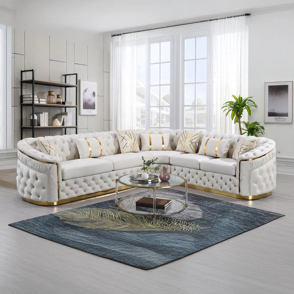 Corner Velvet Sectional