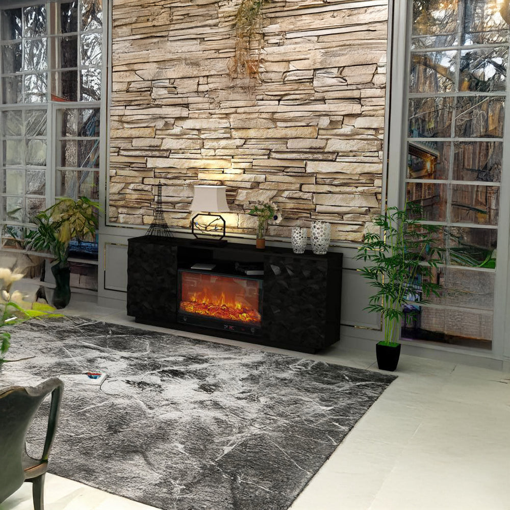 Rustic Fireplace