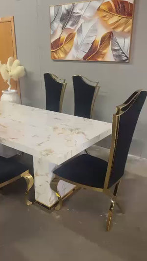 Valencia Marble Dining Table